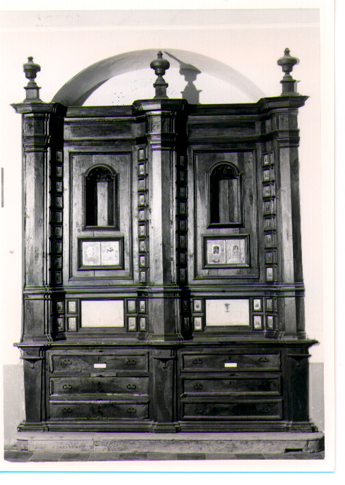 inginocchiatoio - bottega lucana (fine/inizio secc. XVIII/ XIX)