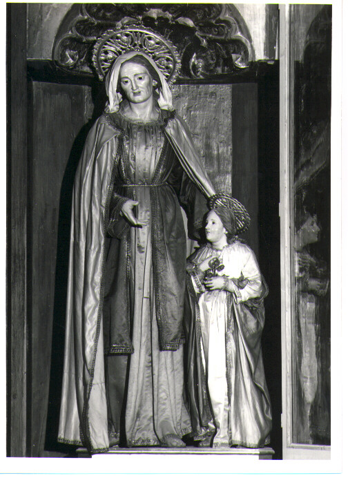 Maria Vergine bambina e Sant'Anna (gruppo scultoreo) - bottega napoletana (sec. XVIII)