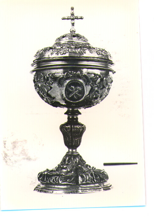 pisside - bottega napoletana (fine/inizio secc. XVIII/ XIX)