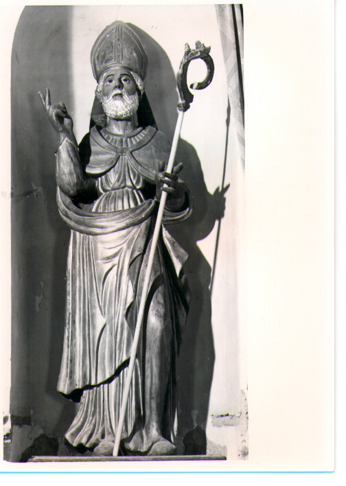 Santo vescovo (statua) - bottega lucana (sec. XIX)