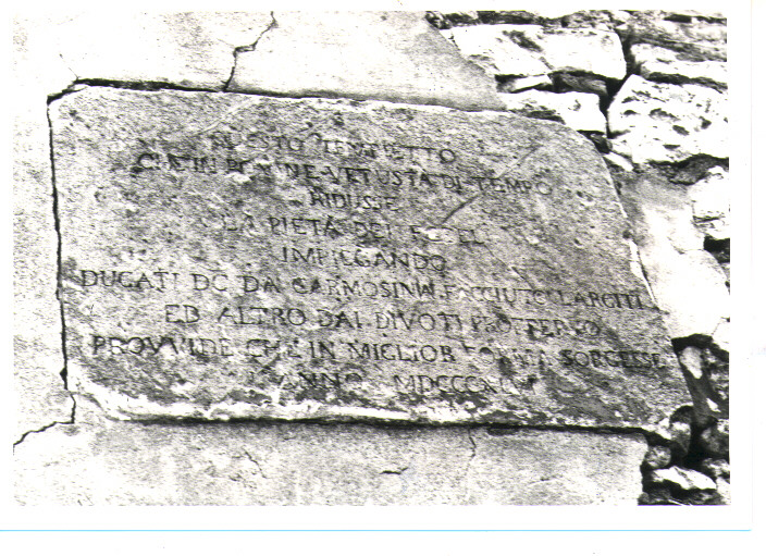 lapide - bottega Italia meridionale (prima metà, prima metà sec. XIX, sec. XIX)