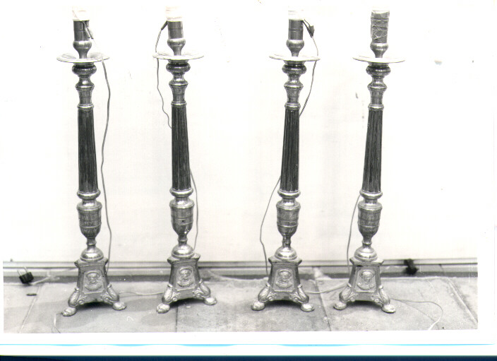 candeliere, serie - bottega napoletana (seconda metà sec. XIX)