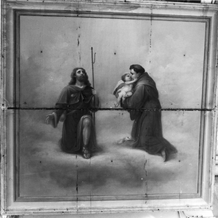 San Rocco e sant'Antonio da Padova, Santi (dipinto, elemento d'insieme) di Sampietro Cosimo Damiano (sec. XX)
