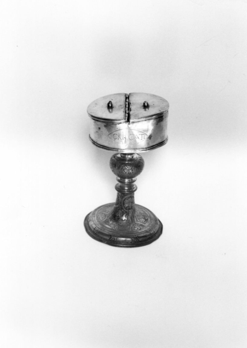 vasetto per il Crisma - bottega Italia meridionale (sec. XVI, sec. XVIII)