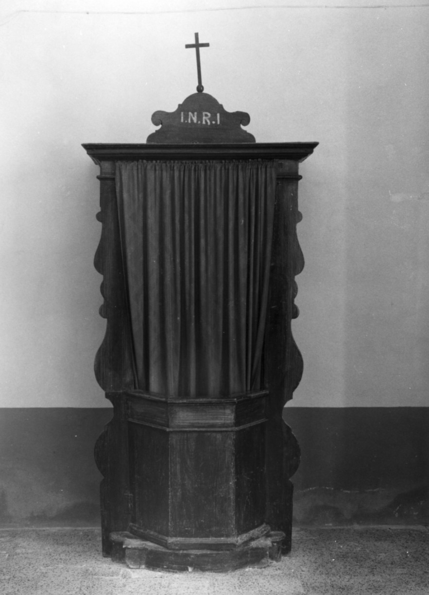 confessionale - bottega lucana (seconda metà sec. XIX)