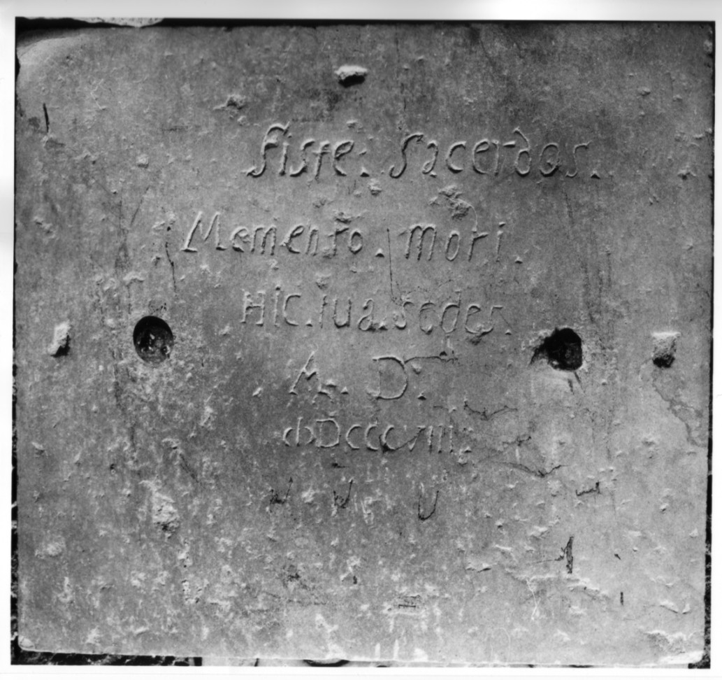 lapide tombale - bottega lucana (sec. XIX)