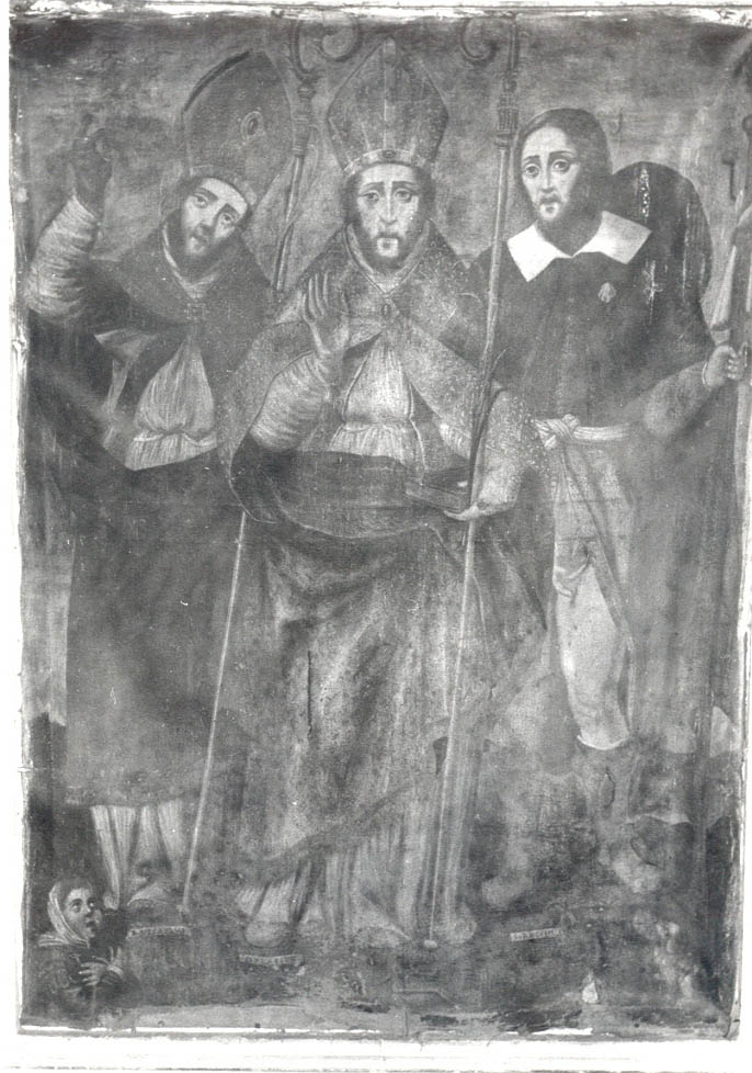 S. Nicola, S. Biagio e S. Rocco, Santi (dipinto, opera isolata) - ambito Italia meridionale (seconda metà sec. XVII)
