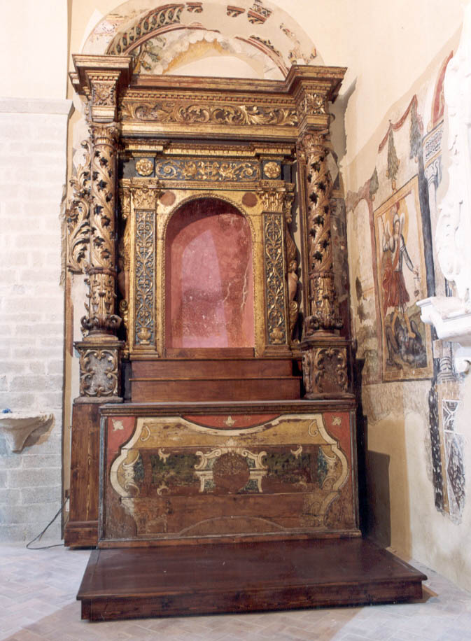 altare - a edicola, opera isolata - bottega Italia meridionale (seconda metà sec. XVIII)