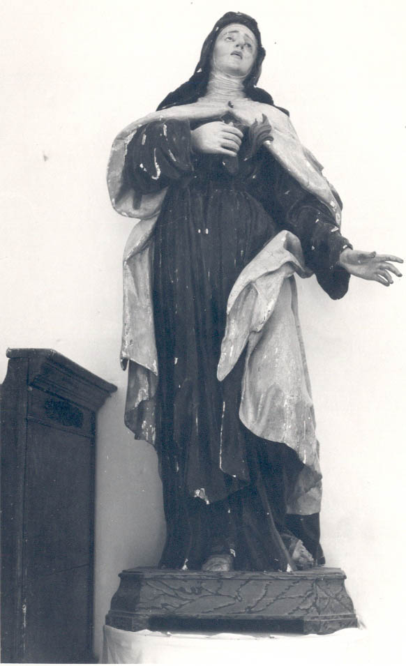 Santa Teresa d'Avila (statua, opera isolata) - bottega Italia meridionale (seconda metà sec. XVIII)
