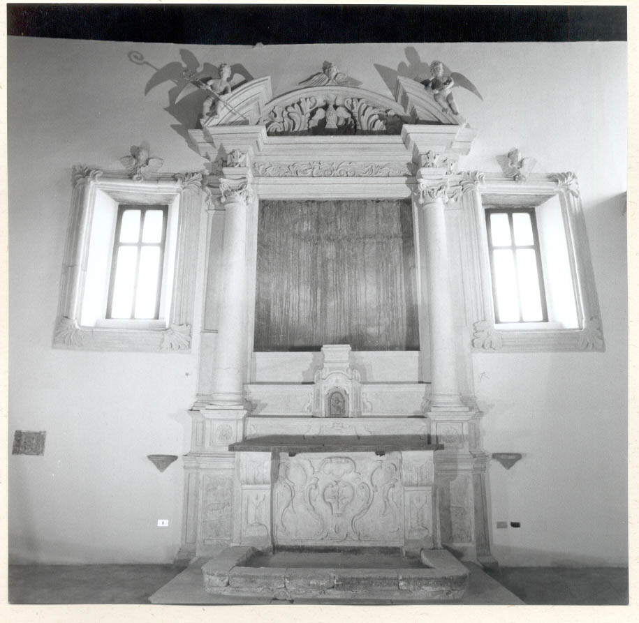 altare maggiore, opera isolata - bottega Italia meridionale (seconda metà sec. XIX)