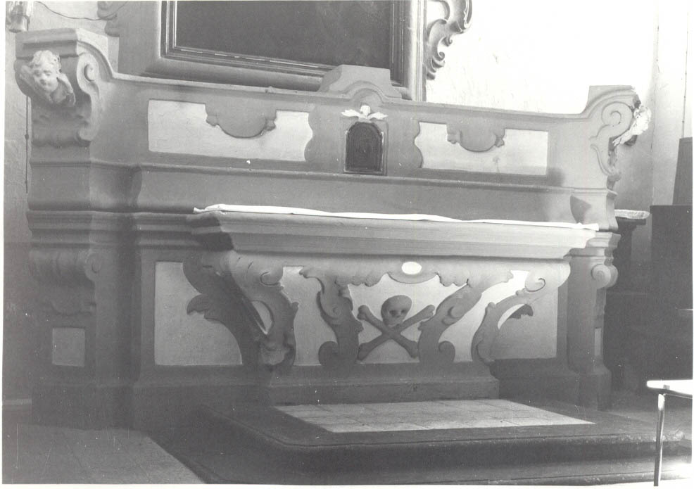 altare maggiore, opera isolata - bottega Italia meridionale (seconda metà sec. XIX)