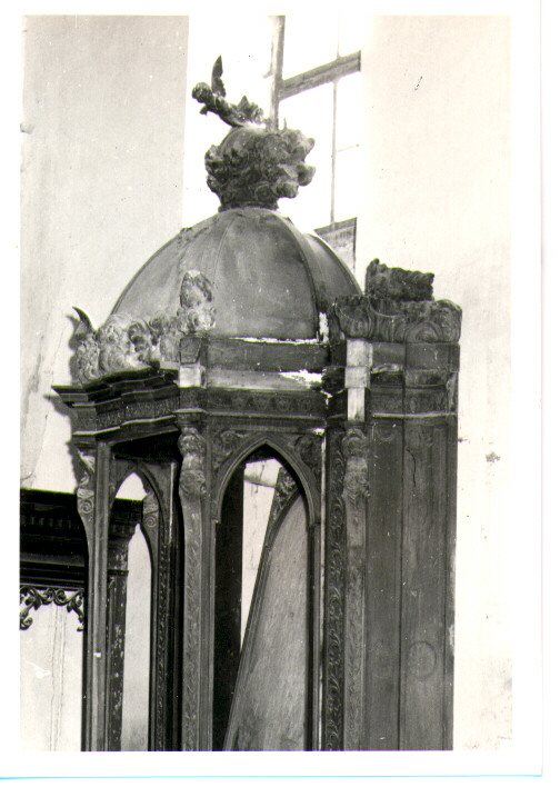 cielo del baldacchino processionale, frammento - bottega Italia meridionale (sec. XVIII)
