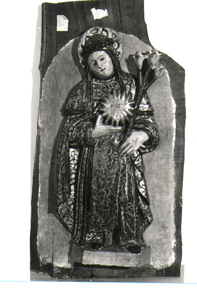 Santa Chiara (rilievo) - bottega Italia meridionale (sec. XVII)