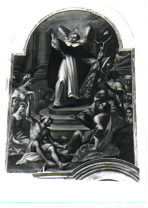 San Vincenzo Ferrer predica (dipinto) - ambito Italia meridionale (seconda metà sec. XVIII)