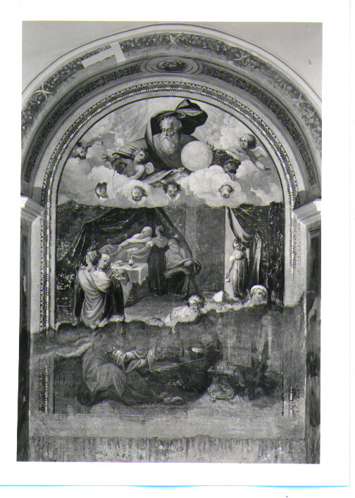 nascita di Maria Vergine (dipinto, ciclo) di Ferro Pietro Antonio (attribuito) (sec. XVII)