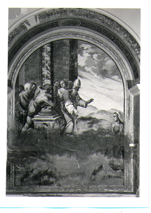 presentazione di Maria Vergine al tempio (dipinto, ciclo) di Ferro Pietro Antonio (attribuito) (sec. XVII)