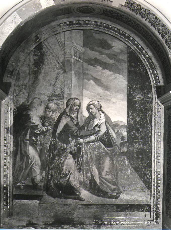 visitazione (dipinto, ciclo) di Ferro Pietro Antonio (attribuito) (sec. XVII)