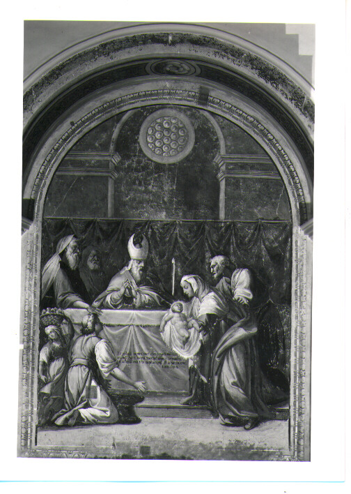 presentazione di Gesù al tempio (dipinto) di Ferro Pietro Antonio (attribuito) (fine/inizio secc. XVI/ XVII)