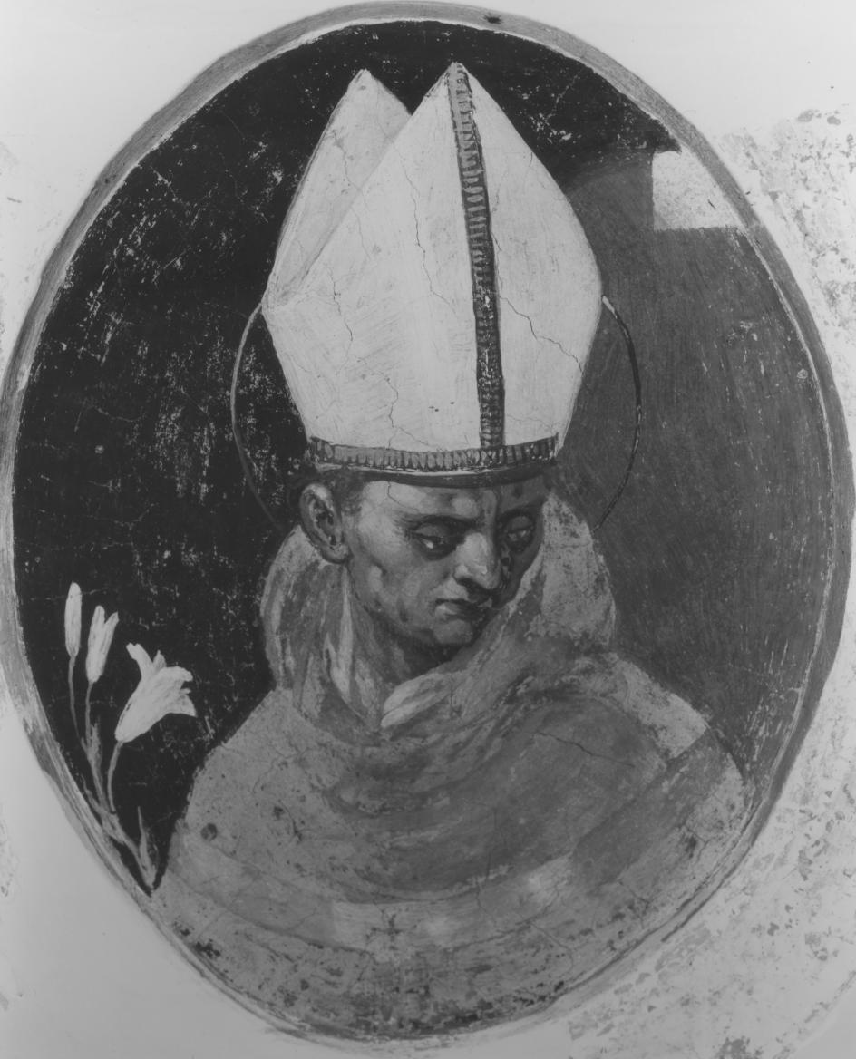 Santo vescovo (dipinto, ciclo) - ambito Italia meridionale (inizio sec. XVII)