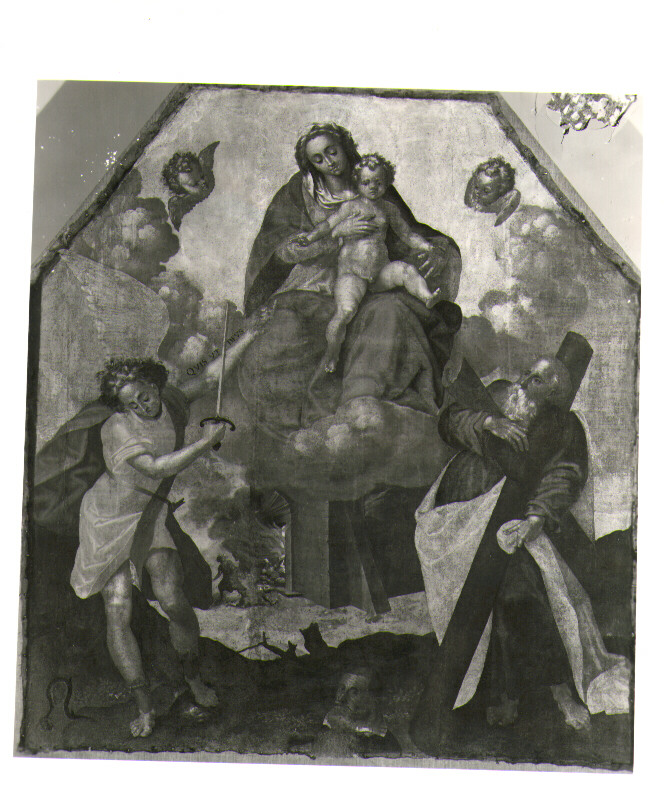Madonna con Bambino tra i Santi Andrea e Michele, Madonna con Bambino (dipinto) - ambito Italia meridionale (fine sec. XVIII)