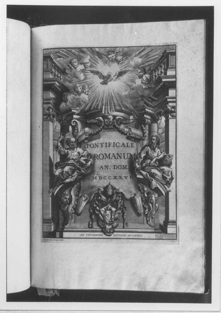 coperta di libro liturgico - bottega romana (sec. XVIII)