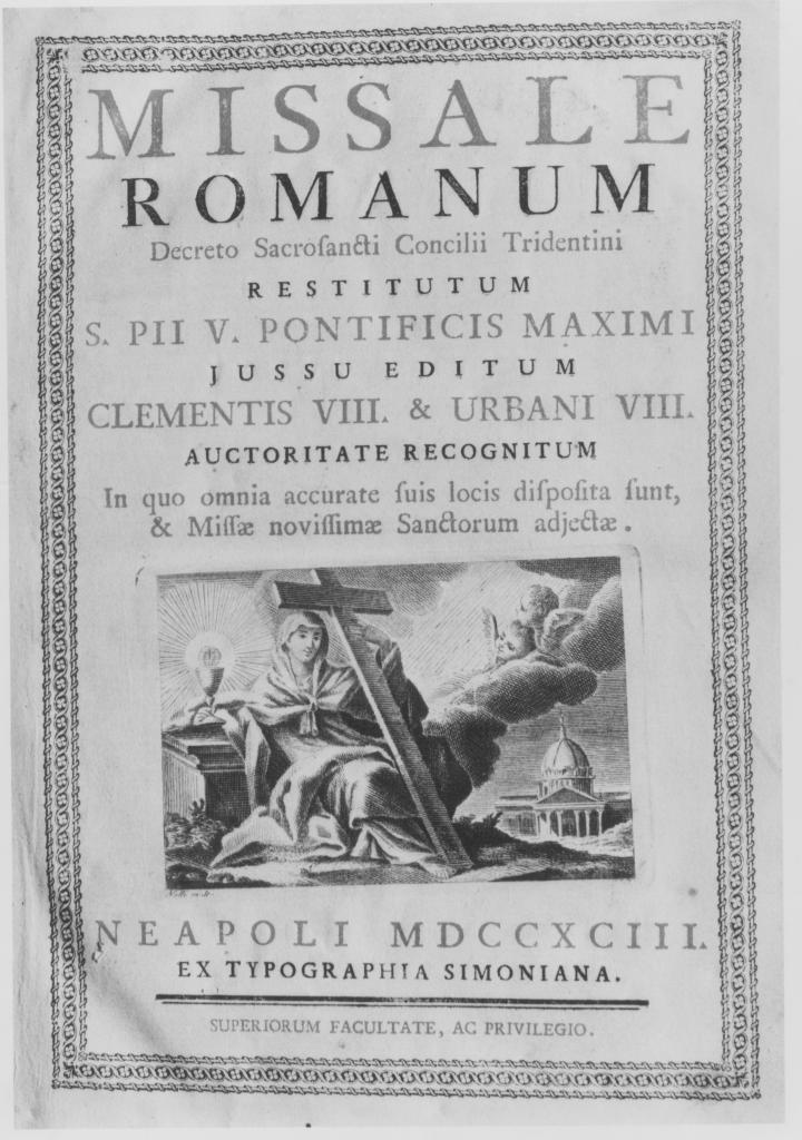 coperta di libro liturgico - bottega Italia meridionale (sec. XVIII)