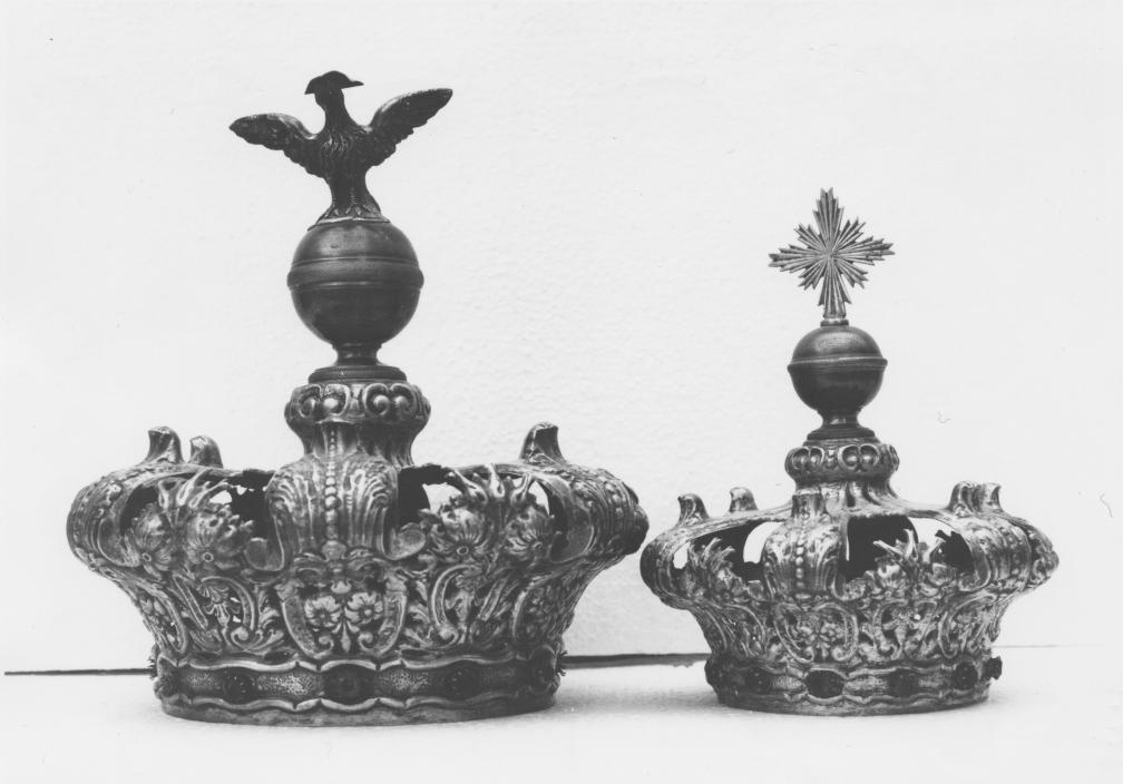 corona, coppia - bottega Italia meridionale (sec. XIX)