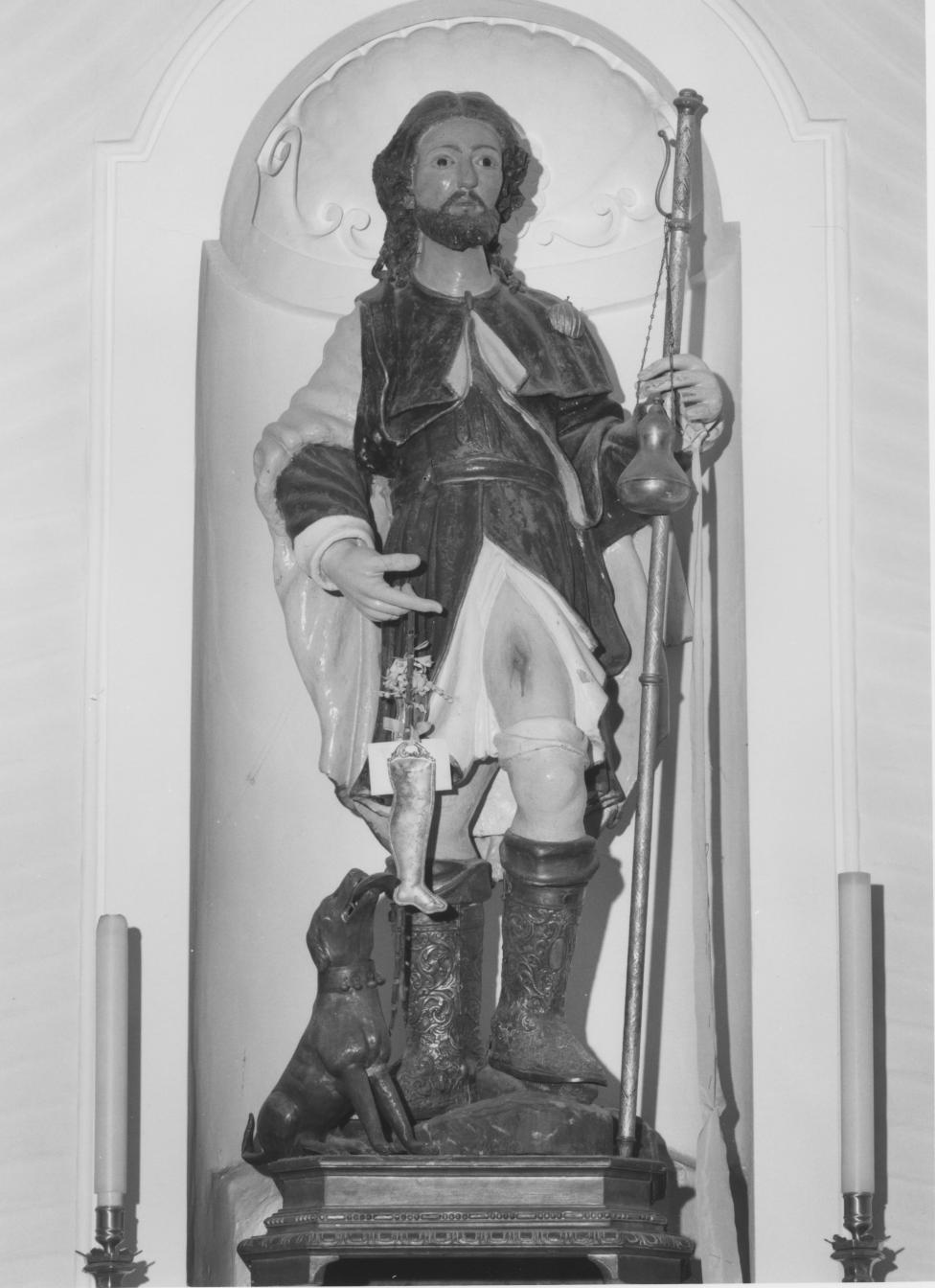 San Rocco (statua) - bottega napoletana (metà sec. XVII)
