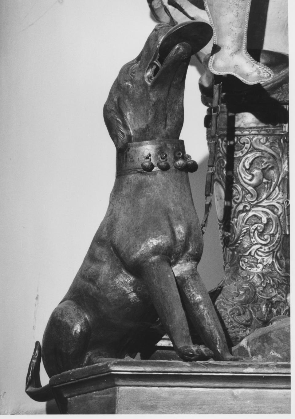 cane (attributo iconografico di immagine sacra) - bottega napoletana (seconda metà sec. XIX)