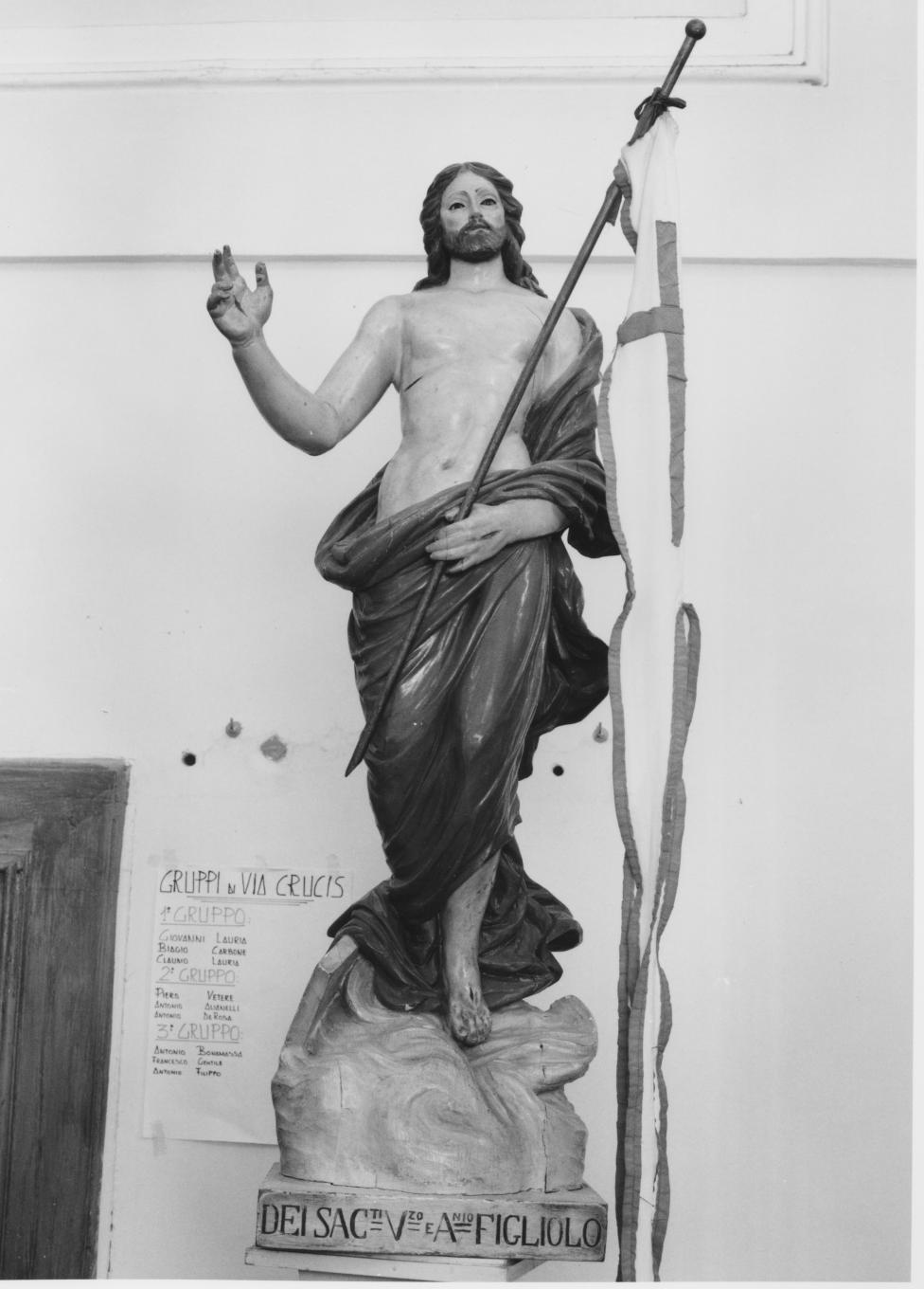 Cristo risorto (statua) - bottega lucana (sec. XIX)