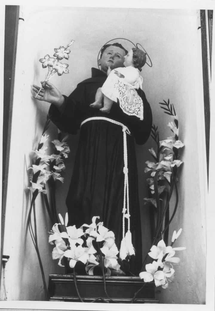 Sant'Antonio da Padova con il bambino (statua) - ambito Italia meridionale (seconda metà sec. XVIII)