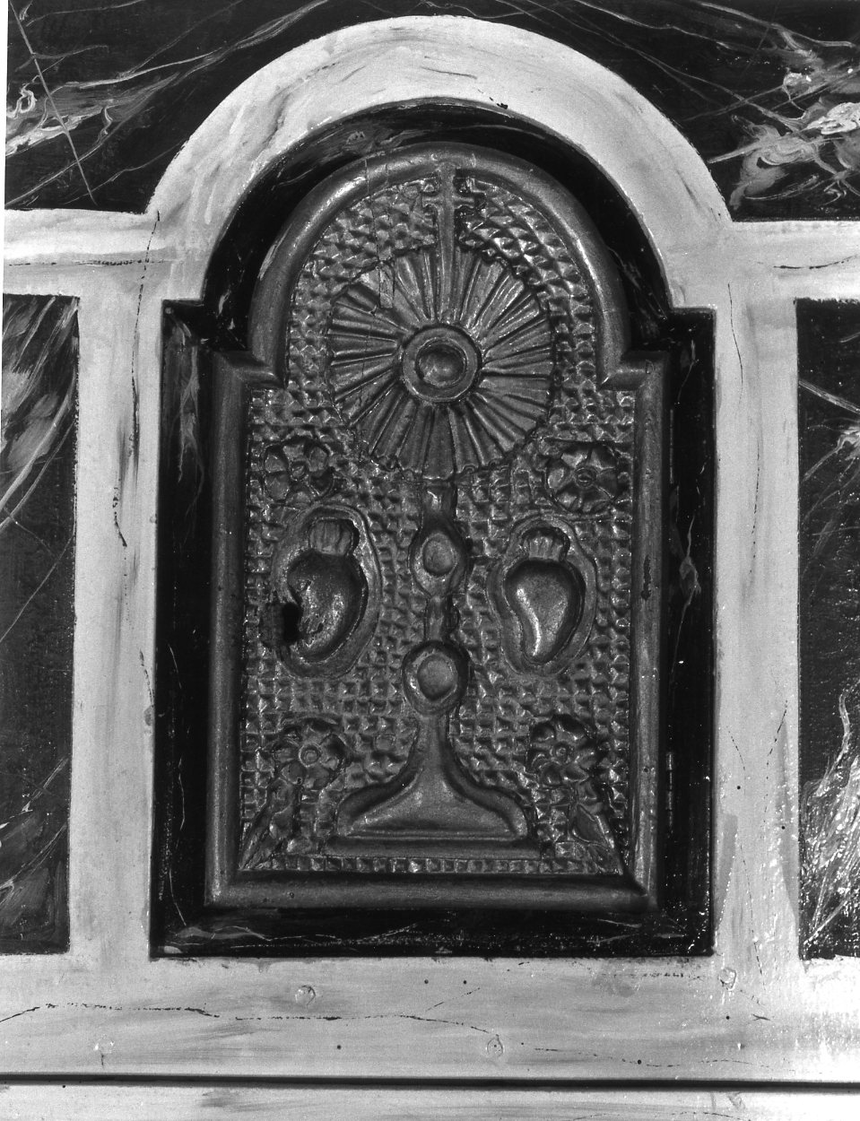 sportello di tabernacolo, elemento d'insieme - bottega napoletana (sec. XVIII)