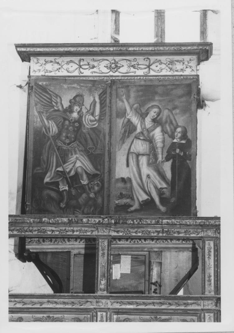 Angelo Custode e San Michele arcangelo (anta d'organo, serie) - bottega Italia meridionale (sec. XVIII)