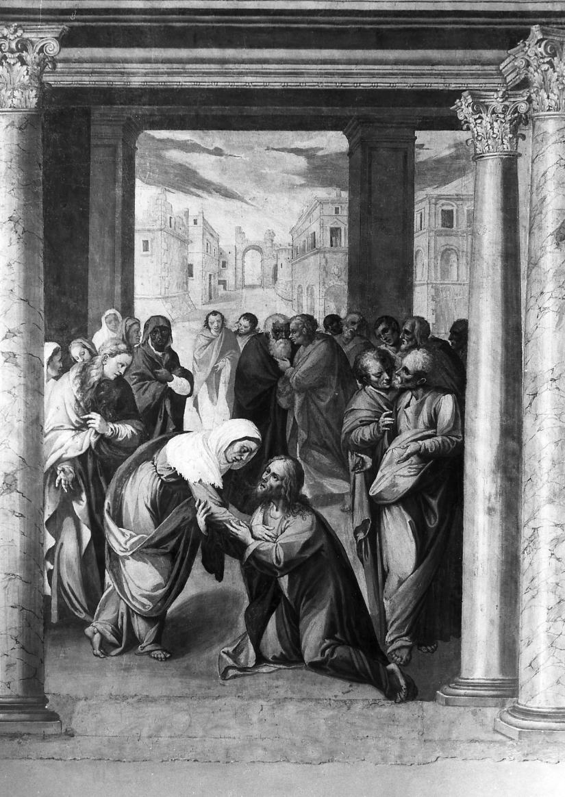 commiato di Cristo dalla Madonna (dipinto, ciclo) di Ferro Pietro Antonio (sec. XVII)