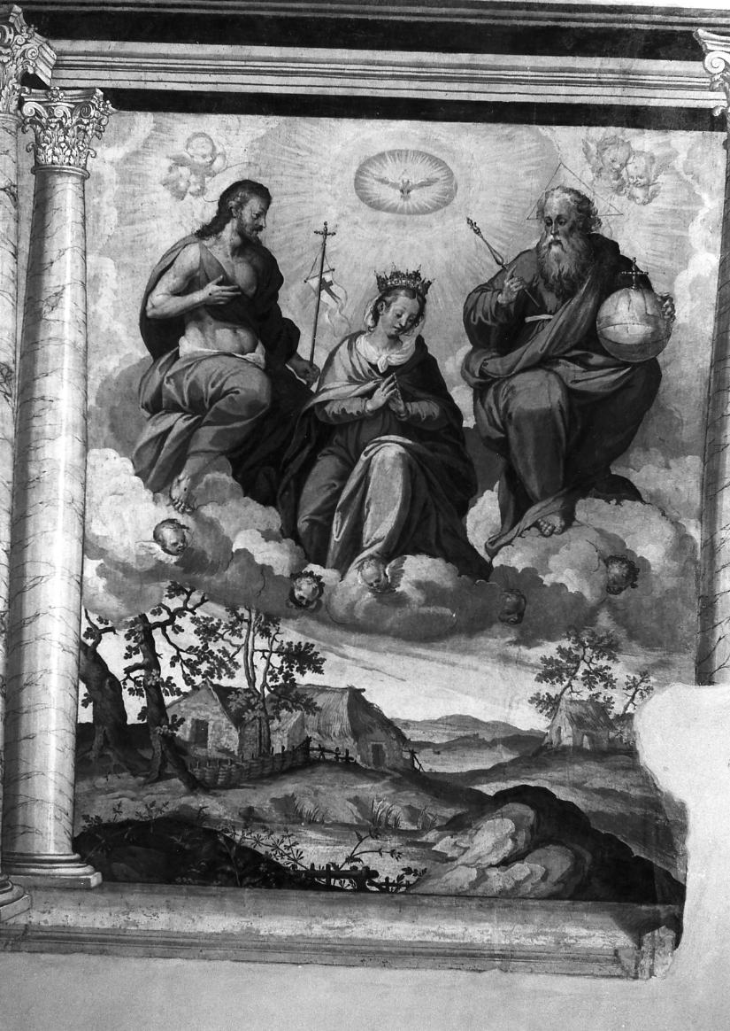 incoronazione di Maria Vergine (dipinto, ciclo) di Ferro Pietro Antonio (sec. XVII)