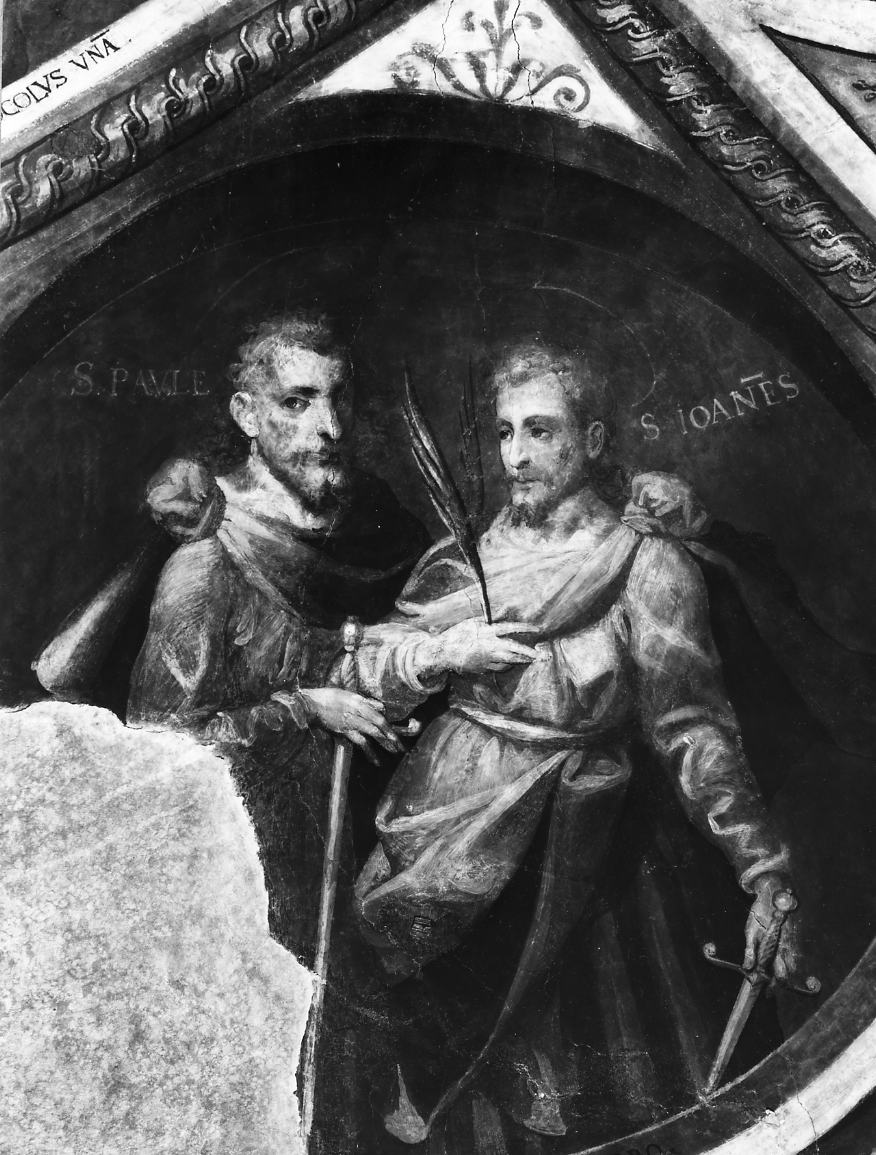 Santi Giovanni e Paolo, Santi (dipinto, ciclo) di Ferro Pietro Antonio (sec. XVII)