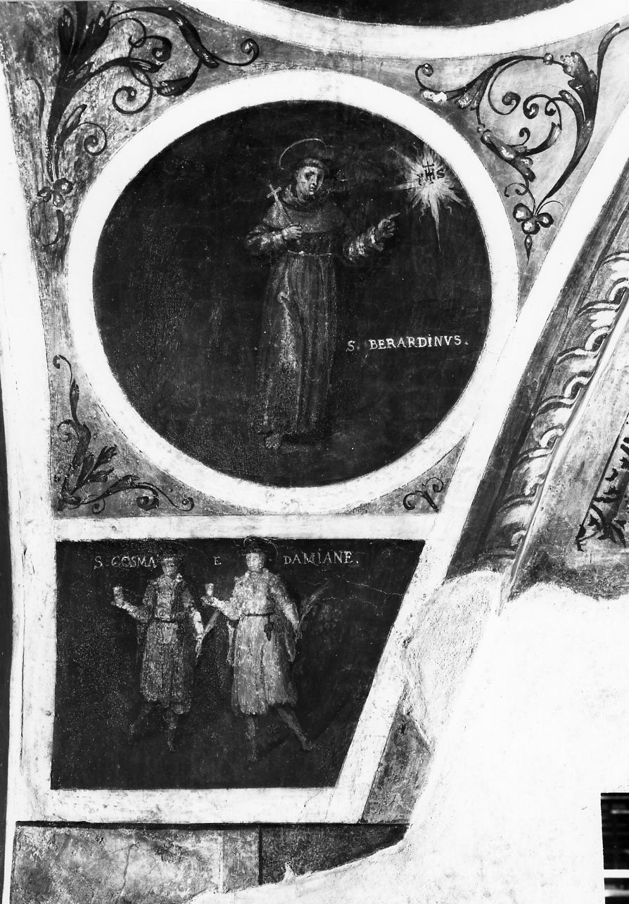 Santi Cosma e Damiano, Santi (dipinto, ciclo) di Ferro Pietro Antonio (sec. XVII)