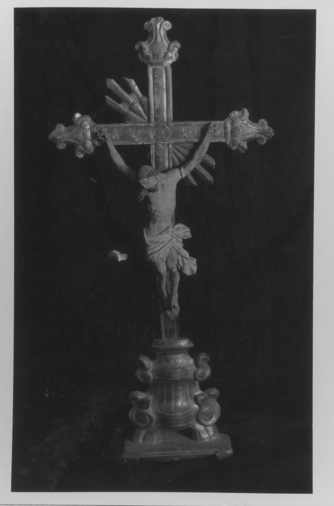 croce d'altare, opera isolata - bottega napoletana (sec. XIX)