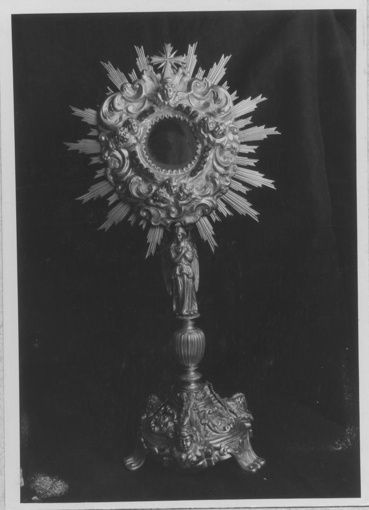 ostensorio, opera isolata - bottega napoletana (sec. XVIII)