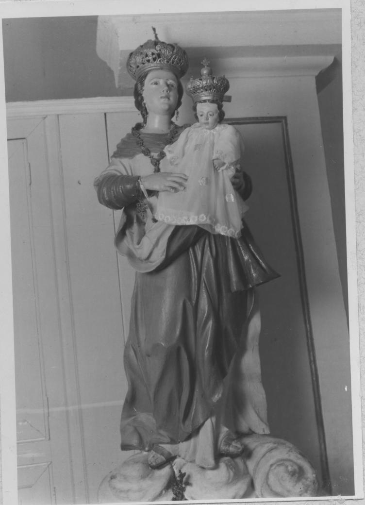 Madonna con Bambino (statua, opera isolata) - bottega lucana (sec. XIX)