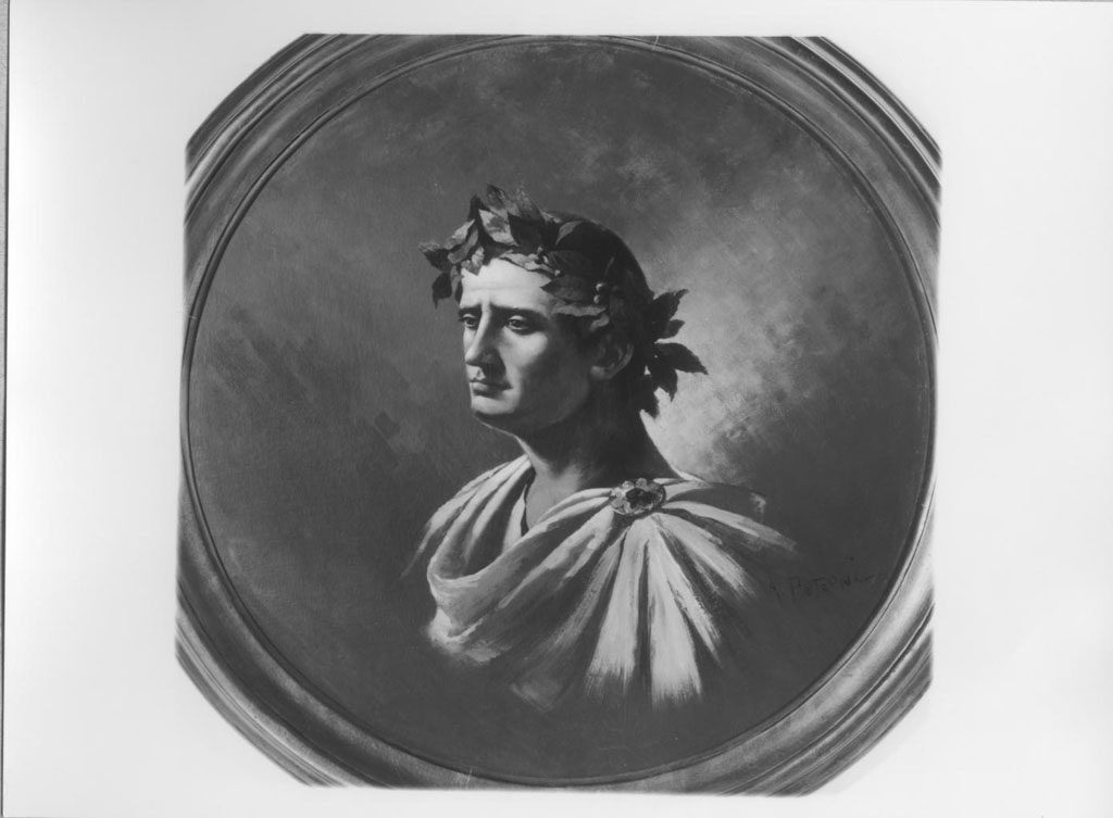 Ritratto di Orazio Flacco, ritratto d'uomo (dipinto) di Petroni Andrea (inizio sec. XX)