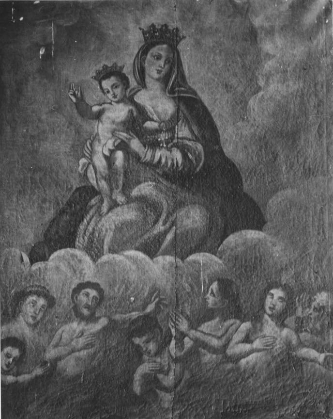 Madonna con Bambino ed anime purganti (dipinto) - ambito lucano (fine sec. XVIII)