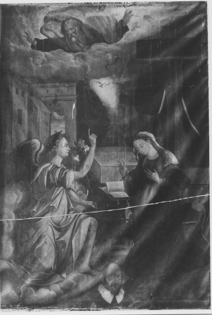 Annunciazione (dipinto) di De Laurentis Attilio (attribuito) (secondo quarto sec. XVII)