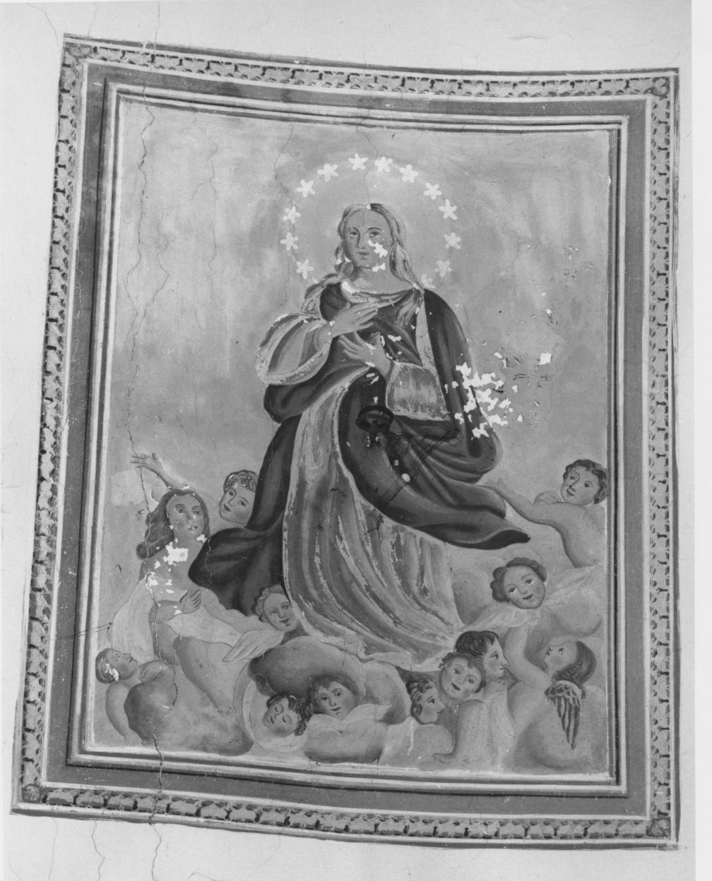 Madonna Immacolata e angeli (dipinto) - ambito lucano (metà sec. XVIII)