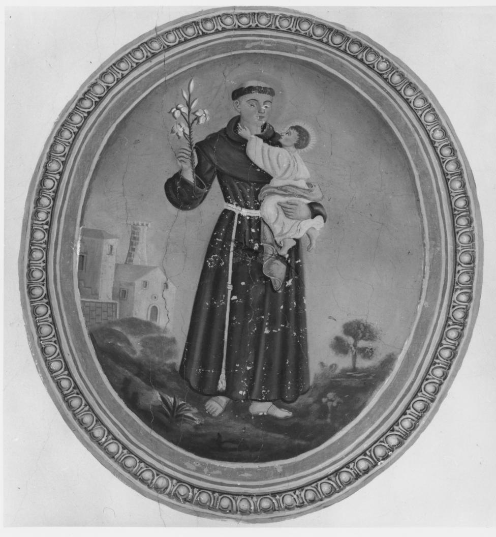Sant'Antonio da Padova con Bambino (dipinto) - ambito lucano (metà sec. XVIII)