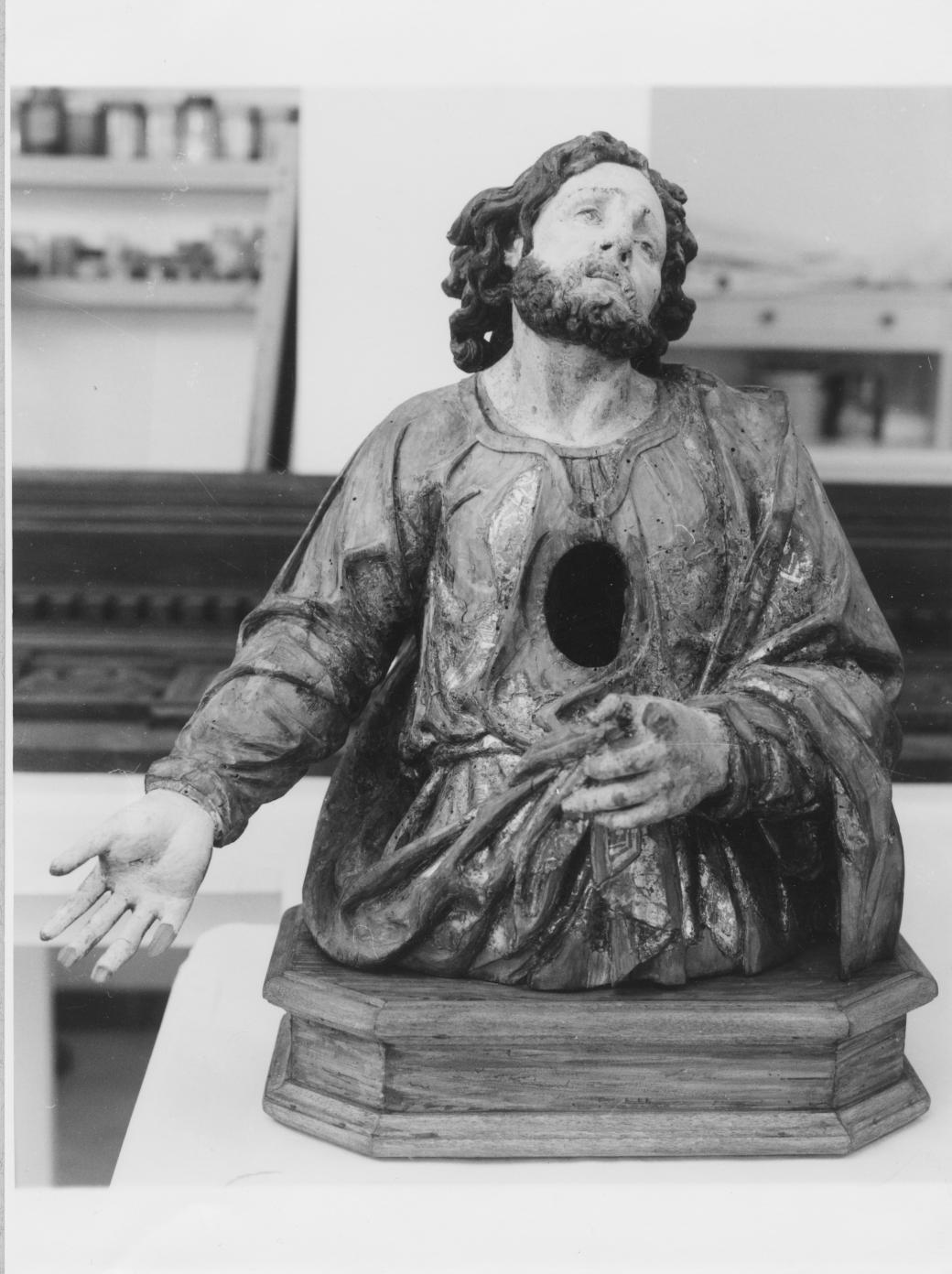 Santo (reliquiario - a busto) - bottega napoletana (prima metà sec. XVIII)