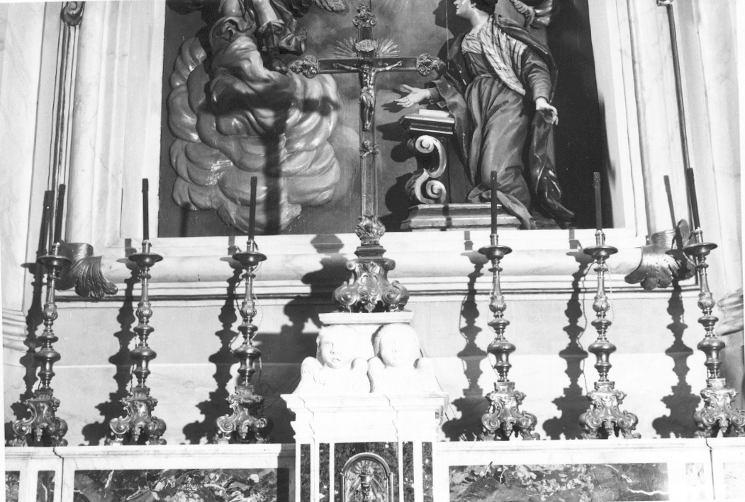 servizio d'altare, insieme - bottega napoletana (inizio sec. XVIII)