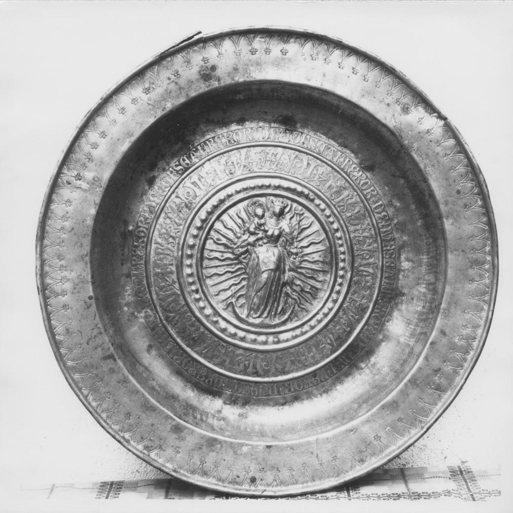 piatto per elemosine - bottega tedesca (prima metà sec. XVI)