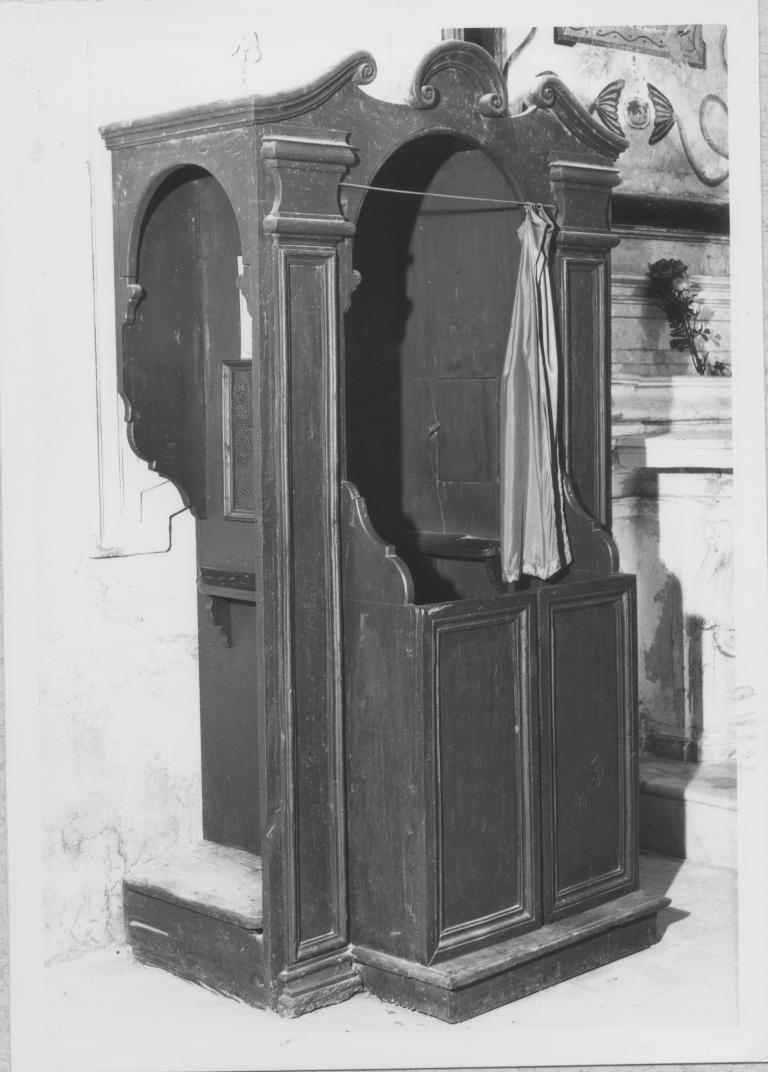 confessionale - bottega lucana (prima metà sec. XIX)