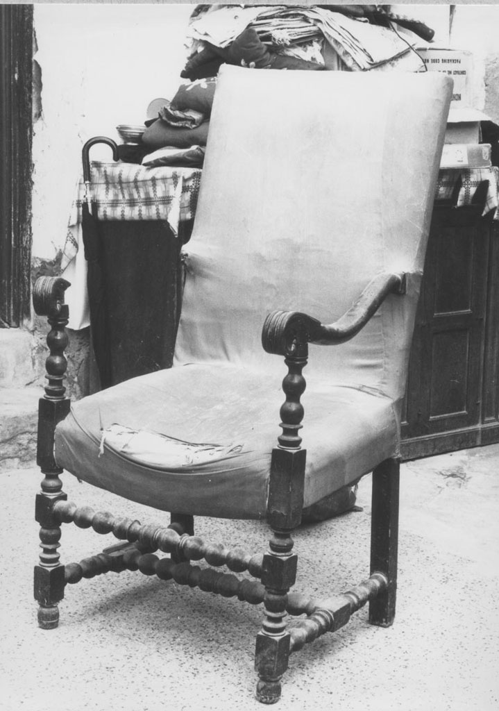 poltrona - bottega Italia meridionale (seconda metà sec. XVII)